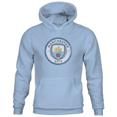 Manchester City 1863FC Youth Color Badge Fleece Pullover Hoodie Sky Blue - FIFA World CUP