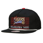 Philadelphia 76ers Ascend Deadstock Snapback Hat Black - NBA