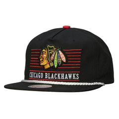 Chicago Blackhawks Mitchell & Ness Ascend Deadstock Snapback Hat - Black - NHL