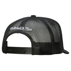Philadelphia Flyers Mitchell & Ness Gridlock Trucker Adjustable Hat - White/Black - NHL