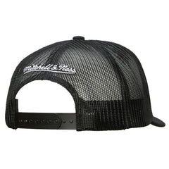 San Jose Sharks Mitchell & Ness Gridlock Trucker Adjustable Hat - White/Black - NHL