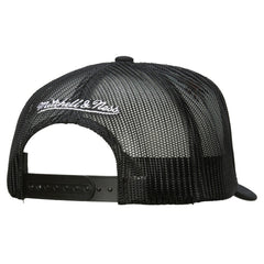Boston Bruins Mitchell & Ness Gridlock Trucker Adjustable Hat - White/Black - NHL