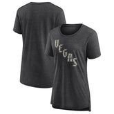 Vegas Golden Knights Women's Slow Whistle Tri-Blend T-Shirt - Gray - NHL