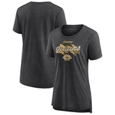 Boston Bruins Women's Hit the Ice Tri-Blend T-Shirt - Gray - NHL