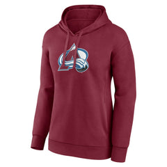 Colorado Avalanche Women's Primary Logo Pullover Hoodie - Burgundy - NHL