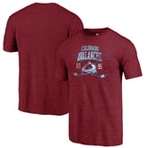 Colorado Avalanche Line Shift Tri-Blend T-Shirt - Burgundy - NHL