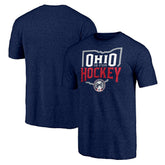 Columbus Blue Jackets Shoot to Score Tri-Blend T-Shirt - Navy - NHL