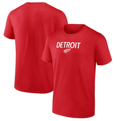 Detroit Red Wings Primary Logo T-Shirt - Red - NHL