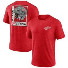 Detroit Red Wings Earnest Will Tri-Blend T-Shirt - Red - NHL