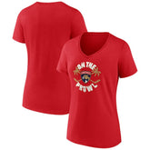 Florida Panthers Women's Active Edge V-Neck T-Shirt - Red - NHL