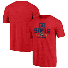 Florida Panthers Shoot to Score Tri-Blend T-Shirt - Red - NHL