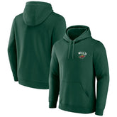 Minnesota Wild Team Lockup Pullover Hoodie - Green - NHL