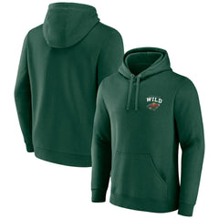 Minnesota Wild Team Lockup Pullover Hoodie - Green - NHL