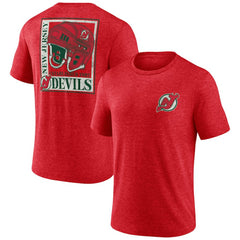 New Jersey Devils Earnest Will Tri-Blend T-Shirt - Red - NHL