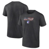New York Rangers Stars and Stripes T-Shirt - Charcoal - NHL