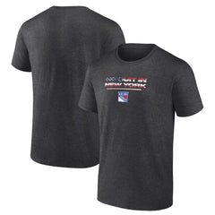 New York Rangers Stars and Stripes T-Shirt - Charcoal - NHL