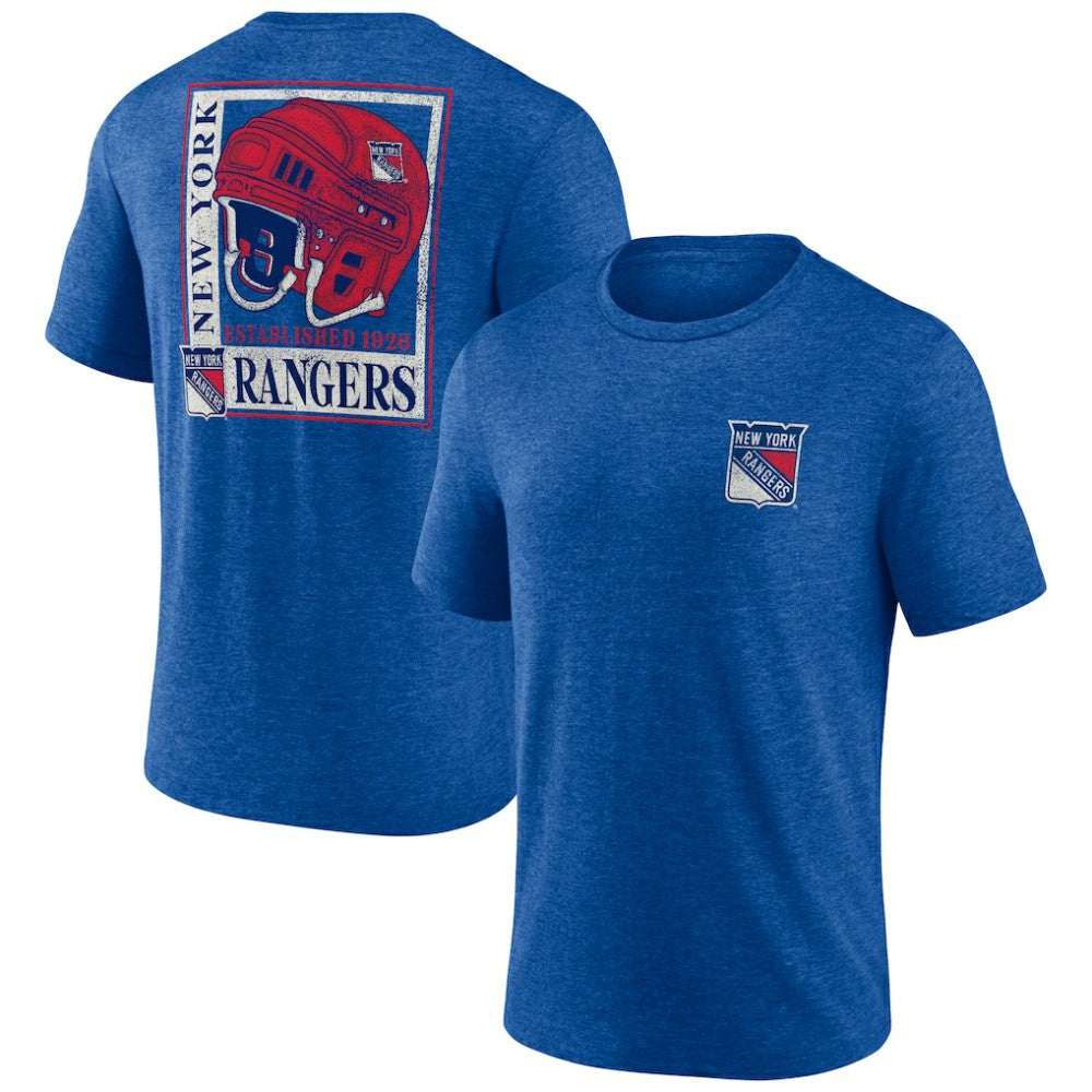 New York Rangers Earnest Will Tri-Blend T-Shirt - Blue - NHL