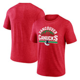 Vancouver Canucks Represent Tri-Blend T-Shirt - Red - NHL