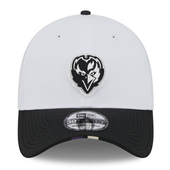 Baltimore Ravens New Era 2025 NFL Training Camp 39THIRTY Flex Hat White/Black | NFL