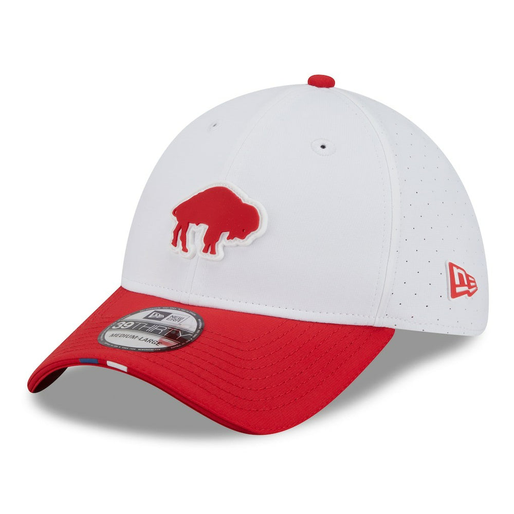 Buffalo Bills New Era 2025 NFL Training Camp Throwback Logo 39THIRTY Flex Hat White/Red | NFL