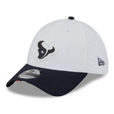 Houston Texans New Era 2025 NFL Training Camp 39THIRTY Flex Hat White/Navy | NFL