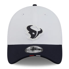Houston Texans New Era 2025 NFL Training Camp 39THIRTY Flex Hat White/Navy | NFL