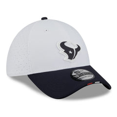 Houston Texans New Era 2025 NFL Training Camp 39THIRTY Flex Hat White/Navy | NFL