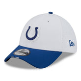 Indianapolis Colts New Era 2025 NFL Training Camp 39THIRTY Flex Hat White/Royal | NFL