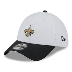 New Orleans Saints New Era 2025 NFL Training Camp 39THIRTY Flex Hat White/Black | NFL
