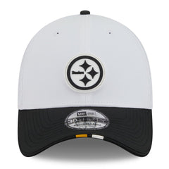Pittsburgh Steelers New Era 2025 NFL Training Camp 39THIRTY Flex Hat White/Black | NFL
