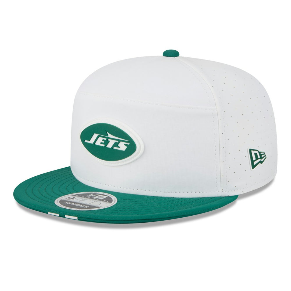 New York Jets New Era 2025 NFL Training Camp Split Panel 9FIFTY Snapback Hat White/Green | NFL
