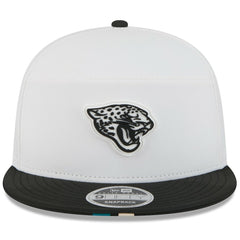Jacksonville Jaguars New Era 2025 NFL Training Camp Split Panel 9FIFTY Snapback Hat White/Black | NFL