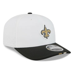 New Orleans Saints New Era 2025 NFL Training Camp 9SEVENTY Adjustable Hat White/Black | NFL