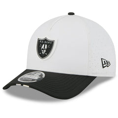 Las Vegas Raiders New Era 2025 NFL Training Camp A-Frame 9FORTY Adjustable Hat White/Black | NFL