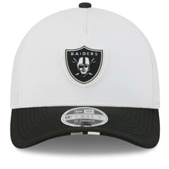 Las Vegas Raiders New Era 2025 NFL Training Camp A-Frame 9FORTY Adjustable Hat White/Black | NFL