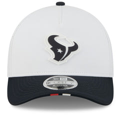 Houston Texans New Era 2025 NFL Training Camp A-Frame 9FORTY Adjustable Hat White/Navy | NFL