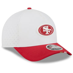 San Francisco 49ers New Era 2025 NFL Training Camp A-Frame 9FORTY Adjustable Hat White/Scarlet | NFL