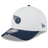 Tennessee Titans New Era 2025 NFL Training Camp A-Frame 9FORTY Adjustable Hat White/Navy | NFL