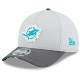 Miami Dolphins New Era 2025 NFL Training Camp A-Frame 9FORTY Adjustable Hat Gray/Graphite | NFL