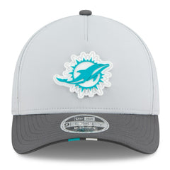 Miami Dolphins New Era 2025 NFL Training Camp A-Frame 9FORTY Adjustable Hat Gray/Graphite | NFL
