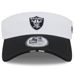 Las Vegas Raiders New Era 2025 NFL Training Camp Adjustable Visor White/Black | NFL