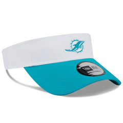 Miami Dolphins New Era 2025 NFL Training Camp Adjustable Visor White/Aqua | NFL
