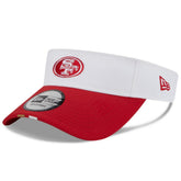 San Francisco 49ers New Era 2025 NFL Training Camp Adjustable Visor White/Scarlet | NFL