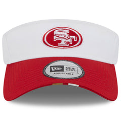 San Francisco 49ers New Era 2025 NFL Training Camp Adjustable Visor White/Scarlet | NFL