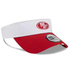 San Francisco 49ers New Era 2025 NFL Training Camp Adjustable Visor White/Scarlet | NFL