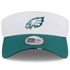 Philadelphia Eagles New Era 2025 NFL Training Camp Adjustable Visor White/Midnight Green | NFL
