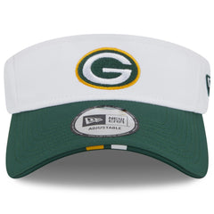 Green Bay Packers New Era 2025 NFL Training Camp Adjustable Visor White/Green | NFL