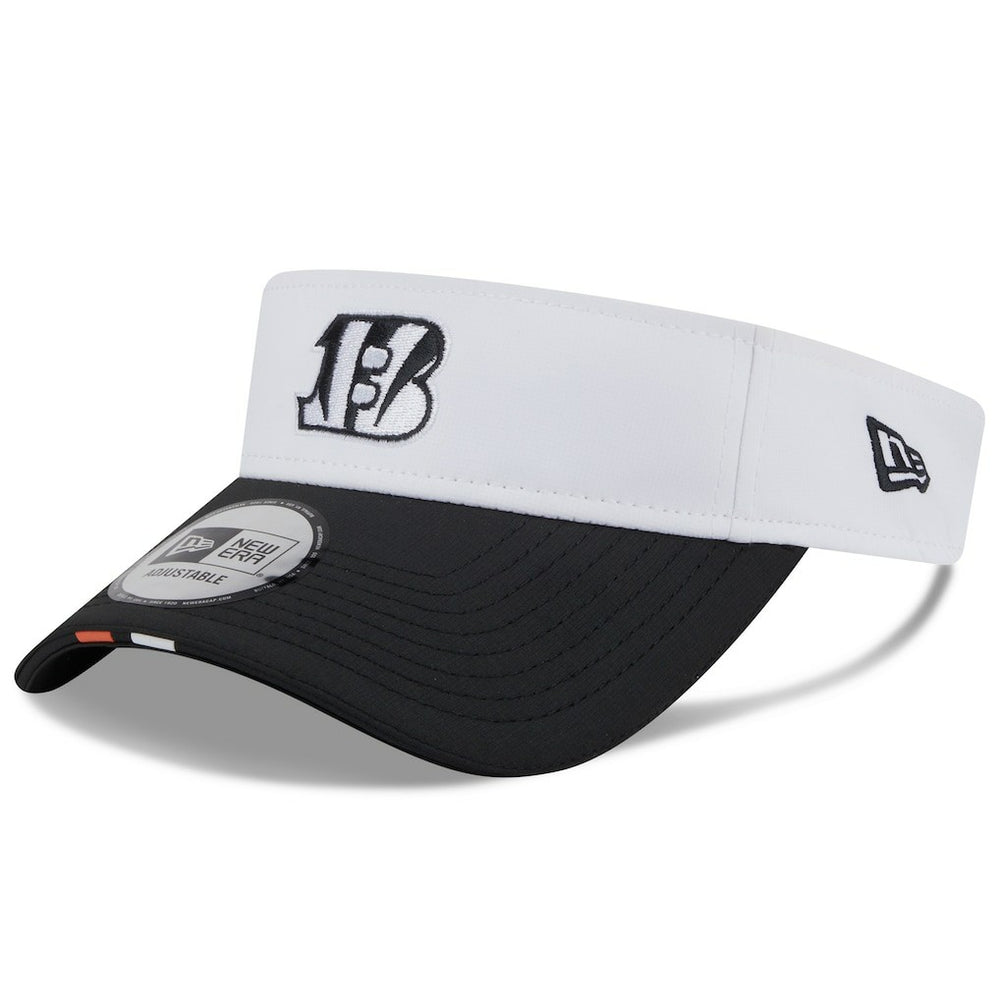 Cincinnati Bengals New Era 2025 NFL Training Camp Adjustable Visor White/Black | NFL