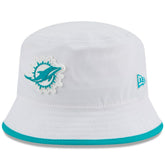 Miami Dolphins New Era 2025 NFL Training Camp Stretch Bucket Hat White | NFL