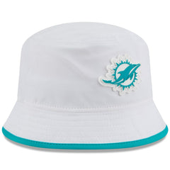 Miami Dolphins New Era 2025 NFL Training Camp Stretch Bucket Hat White | NFL